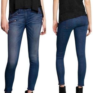 Rag & Bone Exposed Zipper Mid-rise Skinny Jeans Ankle Zip 27